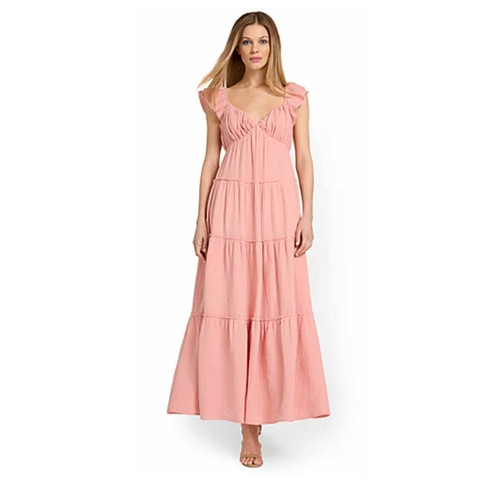 VALENTINO Maxi abito rosa Free the Roses New York & Company dolce amore XS