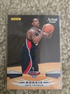 2009-10 Panini prueba de artista/199 Jeff Teague #319 novato radiocontrol Atlanta Hawks Foto 1 de 2