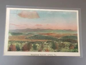 Rockfish Valley Afton VAVirginia Hand Colored Earl Hardy Postcard Unposted - Picture 1 of 2