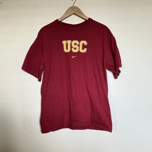 USC Trojans Nike Short Sleeve Shirt Center Swoosh Size Large Football - Picture 1 of 5
