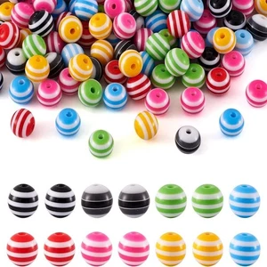 multicolor Round Plastic Beads Handmade Crafts Lovers Jewelry - Picture 1 of 7