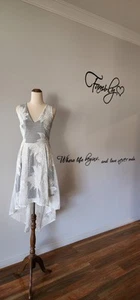 BNWT Wayne Cooper Fishtail Lace Dress Size 12 - Picture 1 of 5