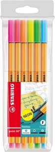 Fineliner St. point 88 6er Etui 6 Neonfarben - Picture 1 of 1