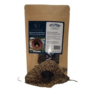 INSPIRED GEMS 1 Pk Jamaican Duck Flower Tea – Whole Blossom Dried Herb – Handpicked Herbal Tea