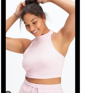 Fabletics Pink Terry Built-In Bra Tank Gr. XXL - Bild 1 von 10