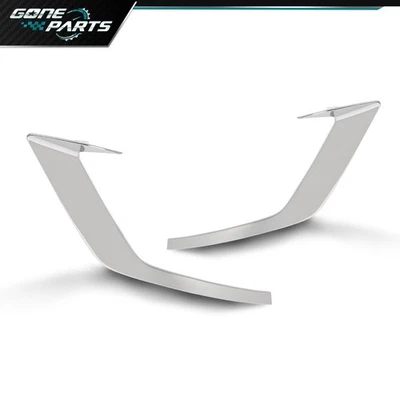 Fit For 19-22 Volvo V60 S60 Front Bumper Trim Fog Light Molding Silver Pair Foto 1 de 4