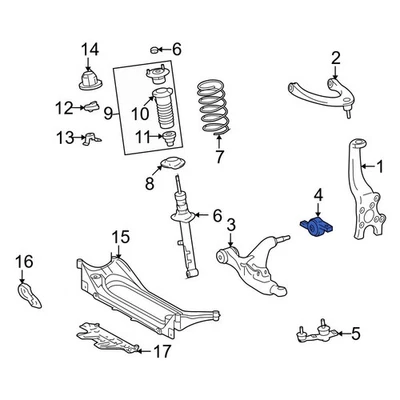 For Lexus IS350 06-20 Lexus Front Right Suspension Control Arm Bracket Foto 1 de 4