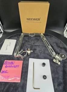BNIB NEEWER DS005 3-Section Flexible Articulate Desk Stand in SILVER - Picture 1 of 24