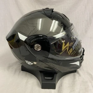 Scorpion EXO AT960 Motorcycle Helmet Topographic Black/White Large *DISPLAY* - Picture 1 of 8