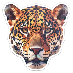 Triangulated Jaguar Car Bumper Sticker Vinyl Decal - Picture 1 of 6
