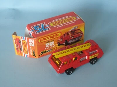 Lesney Matchbox Superfast 22 Blaze Buster Bare Base Yellow Ladder Box Fire 70mm - Image 1 of 3