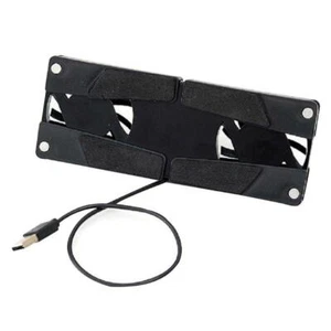 Folding USB Dual Fan Cooler Rotatable Cooling Pad Stand For PC Computer Laptop - Picture 1 of 11