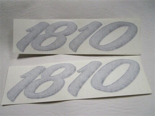 LUND 2150 DECAL PAIR OF ( 2 ) SILVER / BLACK 6 3/8