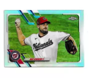 MAX SCHERZER 2021 Topps Chrome REFRACTOR #33 Blue Jays Tigers Rangers - Picture 1 of 2