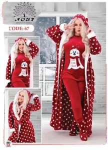 pajama set women With Robe - Picture 1 of 1