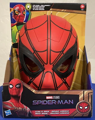 Marvel Studios SPIDER-MAN No Way Home GLOW FX MASK Hasbro Disney 2021 - Image 1 of 4