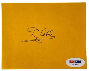Ty Cobb Autographed Page w/PSA/DNA Authentication - Picture 1 of 4