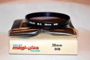 Rolev MG 58 mm NEW 80B Screw In Filter with Pouch and Box (T-107) - Picture 1 of 3