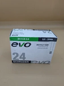 EVO Bicycle Tube 24x 2.0 -2.4 32mm Shrader MTB TUBE2454 020056-05 - Picture 1 of 5
