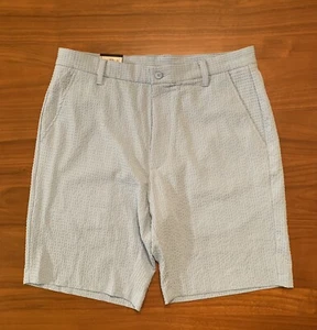 FootJoy Performance Seersucker Shorts Mens 34 FJ Golf Dusk Blue NWT - Picture 1 of 17