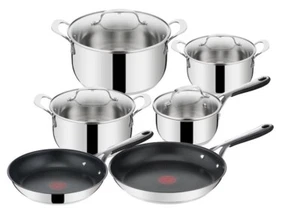 TEFAL JAMIE OLIVER KITCHEN ESSENTIALS 10-TEILIGES TOPFSET + PFANNEN TÖPFE PFANNE - Bild 1 von 10