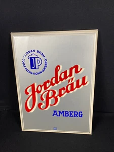 Jordan Bräu Amberg - Cartel de chapa semiesmaltado firmado 32 x 44 cm - D hacia 1960 - Imagen 1 de 4