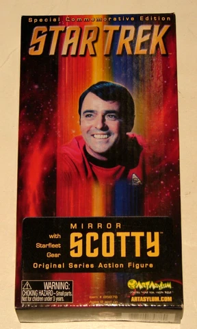 Star Trek MIRROR SCOTTY W/ Starfleet Gear Original ACTION FIGURE *MINT IN BOX* Cover