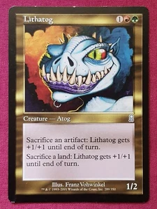 Magic The Gathering ODYSSEY LITHATOG green/red card MTG - Imagen 1 de 2