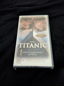 Titanic VHS Video Brand New Sealed James Cameron Leonardo DiCaprio - Picture 1 of 2