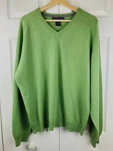 Mark, Fore & Strike Herren Gr. XL 100% Kaschmir Pullover grün V-Ausschnitt Pulli - Bild 1 von 8