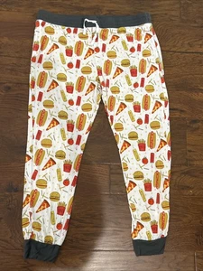 Pigiama Little Sleepies Fast Foods bambù viscosa pantaloni novità stampa adulto XL - Foto 1 di 7
