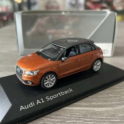 Rare Miniature Kyosho 1/43 Audi A1 Sportback Samoa Orange Boite Audi - Photo 1/4