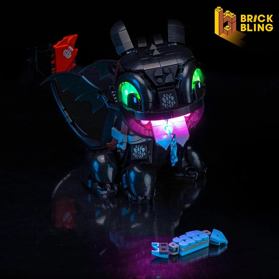 BrickBling Light for LEGO How to Train Your Dragon: Toothless 10375 (Standard)