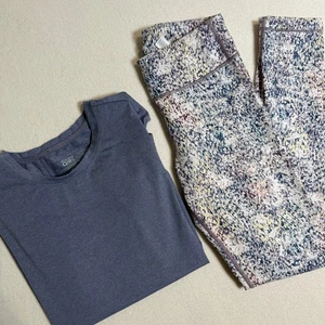 Athleta Girl Active Set Top and Leggings Athletic Wear Purple Extra Large XL - Picture 1 of 7