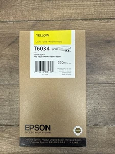 Expired 2011 Genuine Epson Yellow Ink Cartridge T6034 - Afbeelding 1 van 4