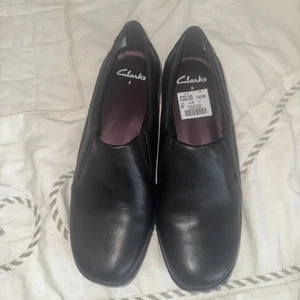 Clarks negro, cómodo, buen ajuste talla 38, Reino Unido talla 5 - Imagen 1 de 5