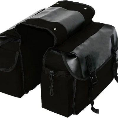 Alforjas de bicicleta para compras de comestibles silla de montar portabicicletas bolsa portabicicletas u Foto 1 de 4