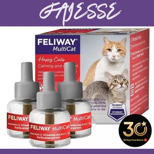 Pack de 3 feromonas calmantes FELIWAY MultiCat 48 ml, recarga de 30 días para todos los gatos - Imagen 1 de 4