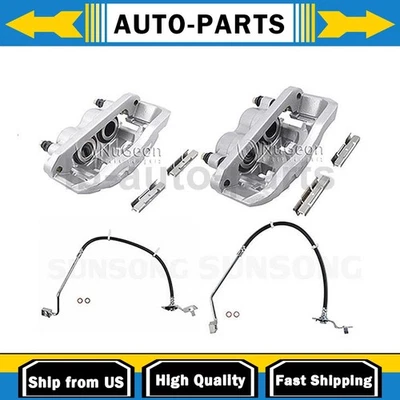 Pinzas de freno de disco delanteras + línea de freno delantera para Ford F-450 Super Duty 2000 Foto 1 de 4