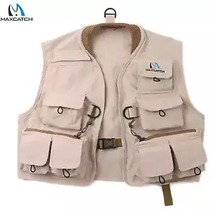 Gilet da pesca a mosca Maxcatch bambini confezione gilet gioventù, 100% cotone (taglia: L) - Foto 1 di 8