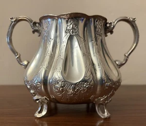 Antica ciotola rifiuti Britannia Ware R F Sturges 1841-1863 Birmingham - Foto 1 di 12