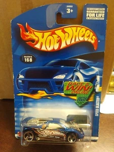 2002 Hot Wheels Collector #168 SPEED BLASTER Blue/Chrome w/Chrome 3 Spoke Wheels - Picture 1 of 3