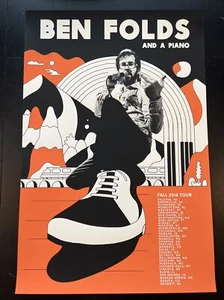 Ben Folds and a Piano Fall 2016 Tour Poster Print Matte Finish 23.75”x16" - Picture 1 of 11
