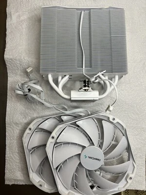 DeepCool AS500 PLUS White CPU Cooler 2 140m Fans, Universal RAM Height READ Desc - Image 1 of 4
