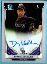 2014 Bowman Chrome  Autograph Auto  Daniel Winkler  Card # BCPA-DW