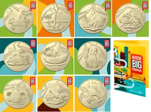 2023 AUSSIE BIG THINGS COMPLETE set of 10x$1 Unc in Folder *** Same Day Shipping - Foto 1 di 3