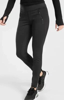 Athleta Women's Peak Hybrid Fleece Tight NWT size X-Small color Black - Image 1 of 4