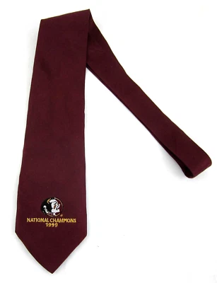 全新! 罕见! 1999年全国冠军佛罗里达州塞米诺尔领带 — 第 1/4 张图片