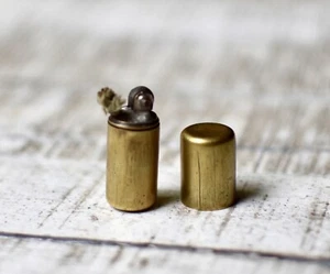Vintage Gasoline Small Lighter Vintage Gift Bronze Petrol Lighter - Picture 1 of 6