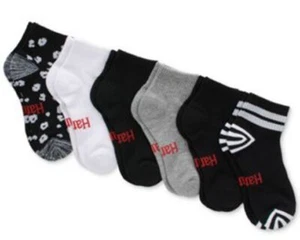 HANES Orig. Ultimate 6-Pk Ankles Socks Size 5-9 Black Animal Multi Retail $19.99 - Picture 1 of 4